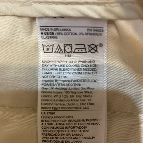 Banana Republic Men's 11" Emerson Short Light Pink Size 35 NWT - Picture 5 of 9